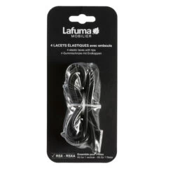 Kit 4 Lacets élastiques Avec Embouts Pour Fauteuil Relax LAFUMA - Noir