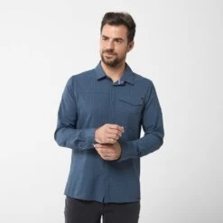 Lafuma Skim Shield Shirt LS M Barrel Blue, Chemise Manches Longues Homme -Équipement Outdoor Lafuma lafuma skim shield shirt ls m barrel blue chemise randonnee manches longues homme 2