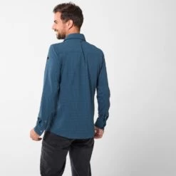 Lafuma Skim Shield Shirt LS M Barrel Blue, Chemise Manches Longues Homme -Équipement Outdoor Lafuma lafuma skim shield shirt ls m barrel blue chemise randonnee manches longues homme 3