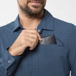 Lafuma Skim Shield Shirt LS M Barrel Blue, Chemise Manches Longues Homme -Équipement Outdoor Lafuma lafuma skim shield shirt ls m barrel blue chemise randonnee manches longues homme 4