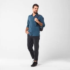 Lafuma Skim Shield Shirt LS M Barrel Blue, Chemise Manches Longues Homme -Équipement Outdoor Lafuma lafuma skim shield shirt ls m barrel blue chemise randonnee manches longues homme 7