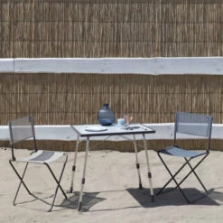 Chaise De Jardin Pliante LAFUMA CNO Batyline Iso - Seigle -Équipement Outdoor Lafuma lfm1249.8548 chaise jardin pliante lafuma cno batyline iso seigle ambiance