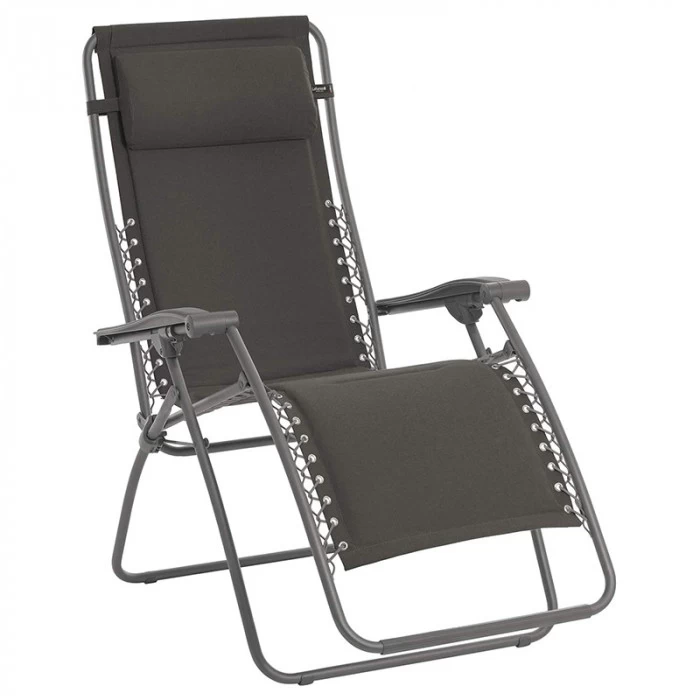 Fauteuil Relax Pliant LAFUMA RSX Polycoton - Ardoise 3 Fauteuil Relax Pliant LAFUMA RSX Polycoton - Ardoise