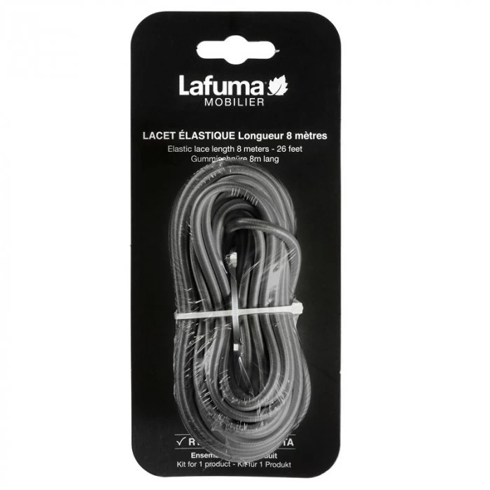 Lacet élastique 8 M Pour Fauteuil Relax Et Bain De Soleil LAFUMA - Gris Orage 3 Lacet élastique 8 M Pour Fauteuil Relax Et Bain De Soleil LAFUMA - Gris Orage