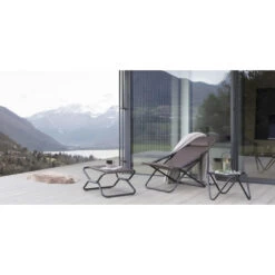 Repose-pieds LAFUMA Next AirComfort - Taupe -Équipement Outdoor Lafuma lfm2584.7057 repose pieds lafuma next aircomfort taupe ambiance 2