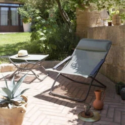 Repose-pieds LAFUMA Next Batyline Iso - Moss -Équipement Outdoor Lafuma lfm2718.8557 repose pieds lafuma next batyline iso moss ambiance 2