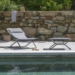 Bain De Soleil LAFUMA Transabed BeComfort - Argent 8 Bain De Soleil LAFUMA Transabed BeComfort - Argent -Équipement Outdoor Lafuma lfm2829.8901 bain soleil lafuma transabed becomfort argent ambiance 2