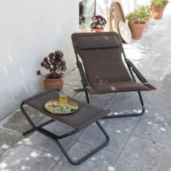 Bain De Soleil LAFUMA Transabed AirComfort - Taupe 6 Bain De Soleil LAFUMA Transabed AirComfort - Taupe -Équipement Outdoor Lafuma lfm2865.7057 bain soleil lafuma transabed aircomfort taupe ambiance