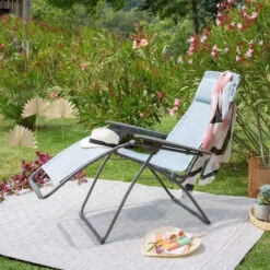 Fauteuil Relax Pliant LAFUMA Futura Velio Néo - Eva -Équipement Outdoor Lafuma lfm3138 fauteuil relax pliant lafuma futura velio neo bleu 1