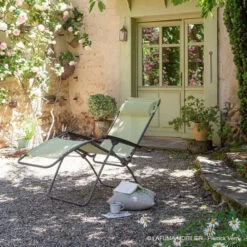 Fauteuil Relax Pliant LAFUMA R Clip Batyline Iso - Étamine -Équipement Outdoor Lafuma lfm4020.9267 fauteuil relax pliant lafuma r clip etamine ambiance