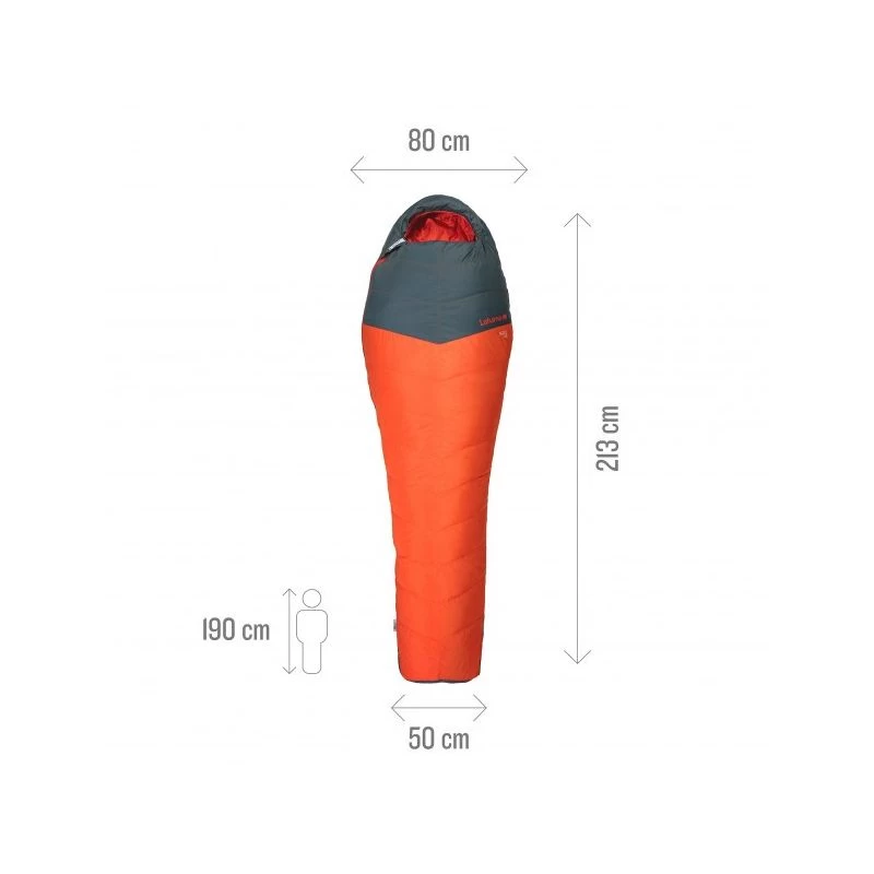 Sac De Couchage LAFUMA Downleaf (North Sea / Paprika) 6 Sac De Couchage LAFUMA Downleaf (North Sea / Paprika) – Image 4